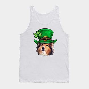 St Patricks Day Shetland Sheepdog Tank Top